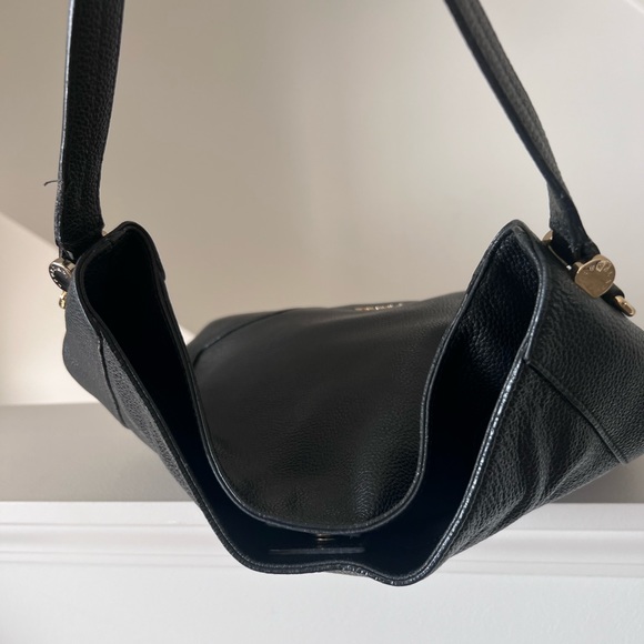 FURLA EUC Black Pebble Leather Bag - Picture 8 of 11
